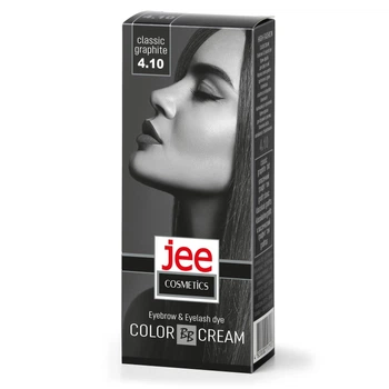 Крем-фарба для брів та вій Jee Cosmetics №4.10 Класичний графіт, туба 50 мл