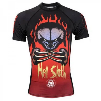 Рашгард с коротким рукавом Meerkatsu Hell Sloth (M) Принт