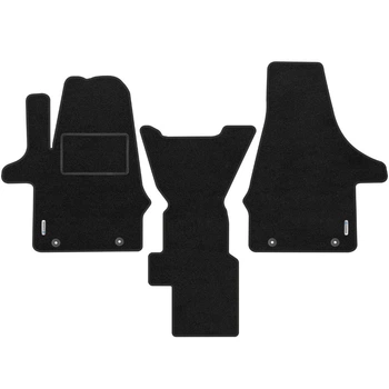 Коврики в салон передние Volkswagen Multivan T6 '15-19 текстильные черные (комплект)