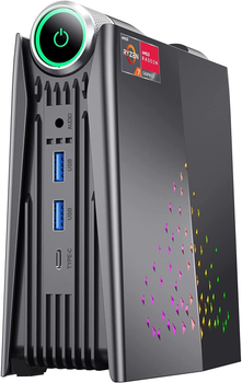 Мини ПК ACEMAGICIAN AMR5 / AMD Ryzen 5 5600U / RAM 16GB / SSD 512GB / HDMI / LAN / Wi-Fi 6 / Bluetooth 5.2 / Windows 11 / Черный