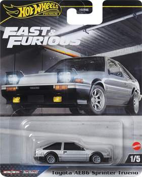 Pojazd Mattel Hot Wheels Premium Fast & Furious Toyota AE86 Sprinter Trueno 1/5 1:64 HVR61 (0194735207442)