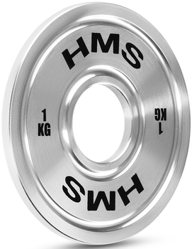 Олімпійська пластина HMS TOS10 калібрована сталева 1 кг (5907695511734)