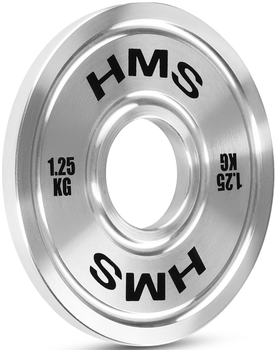 Олімпійська пластина HMS TOS12 калібрована сталева 1.25 кг (5907695511741)