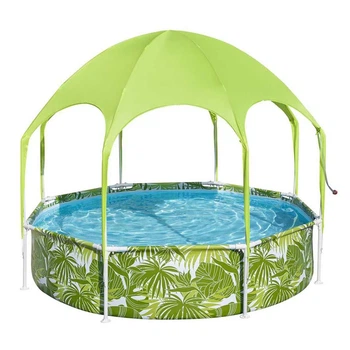 Каркасный бассейн Bestway Steel Pro Frame Pool 244х51 см 1688 л с навесом