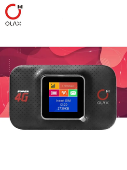 Портативный роутер Olax MF982 WI-FI 3G 4G LTE с аккумулятором 3000mAh. Для всех операторов (12226671)