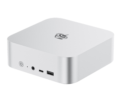 Неттоп Beelink SER8, Silver, Ryzen 7 8845HS (8x3.8-5.1 GHz), 32Gb DDR5 5600 MHz SO-DIMM (2/2), 1Tb SSD NVMe, 1xM.2 2280, Radeon 780M, WiFi 6, Bluetooth 5.2, GLan, 2xUSB 3.2, 2xType-C, HDMI/DP, Windows 11 Pro, кріплення VESA (9Y.EU3600834N10)