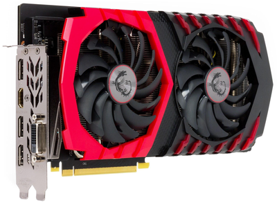 Відеокарта MSI GeForce GTX 1060 6GB GDDR5 Gaming X (192bit) (1506/8008) ( GTX1060-6G) Refurbished