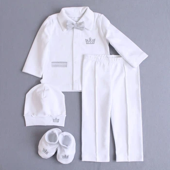 Одяг для хрещення хлопчика 68 см. білий KD12-Korona-White-22 Ladan