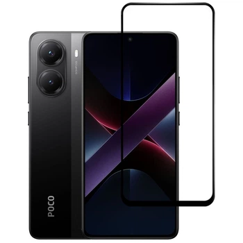 Захисне скло LUX для Poco X7 Pro повне проклеювання чорний