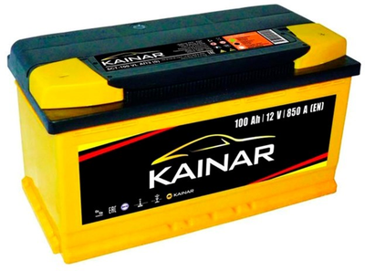 Автомобильный аккумулятор Kainar STANDART 100 А-ч (-/+) (850EN) 353х175х190 мм (K100 260)