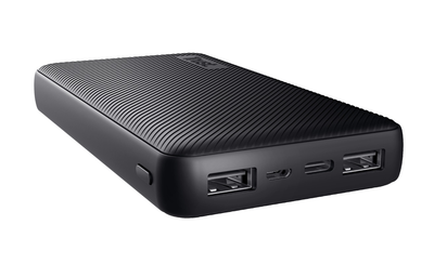 Trust Акумулятор портативний літій-іонний power bank Primo ECO, 20000мА·рік, 2хUSB-A/USB-C, 15W, чорний