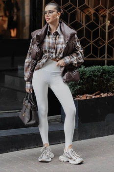 Леггинсы Jadone Fashion Шейм S белый