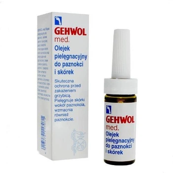 Захисна олія для нігтів і шкіри Gehwol Med Protective Nail & Skin Oil (Геволь), 15 мл – живлення, відновлення та профілактика грибка