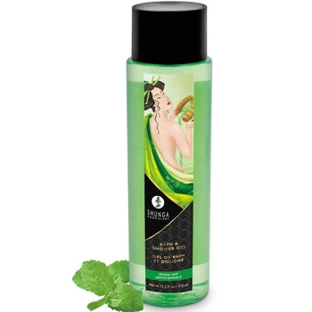 Гель для ванны и душа Shunga Sensual Mint, 370 мл, с растительными маслами и витамином Е