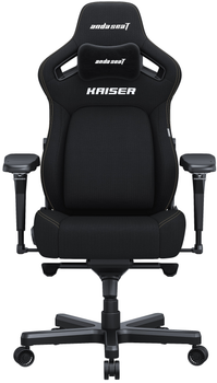 Кресло для геймеров Anda Seat Kaiser 4 Size XL Black Linen Fabric (AD12YDDC-XLL-20-B-CF)