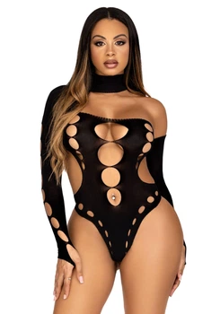 Безшовні боді на одне плече Leg Avenue Seamless thong back bodysuit
