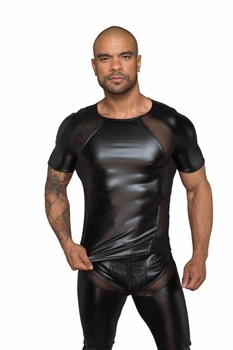 Футболка з мокрим ефектом Noir Handmade H056 Men's T-shirt made of powerwetlook, M