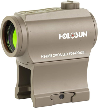 Приціл коліматорний HOLOSUN HS403B 2 MOA FDE