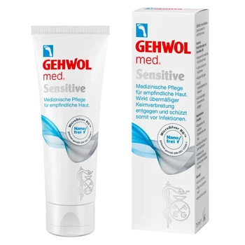 Gehwol Med Sensitive in Fuss Creme (Геволь) – крем зі сріблом для чутливої шкіри ніг, захист і відновлення, 75 мл