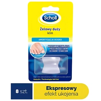 Межпальцевый гелевый разделитель Scholl Gel Toe Spreader 1 шт - клин для большого пальца, от трения и давления