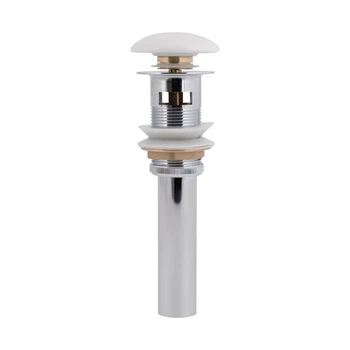 Донный клапан для раковины Qtap PU02O 225х70х70 White с переливом