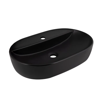 Раковина-чаша Qtap Scorpio 600х400х120 Matt black QT142203MBMBN