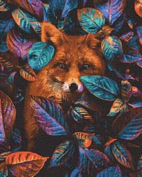 Картина по номерам Лиса в листьях 40х50 см Rainbow Art GX34615