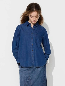Сорочка джинсова жіноча UNIQLO 705742609 S Синя (1159826153)