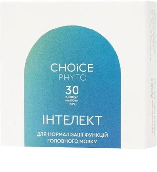 Дієтична добавка Інтелект Choice для головного мозку 30 капс