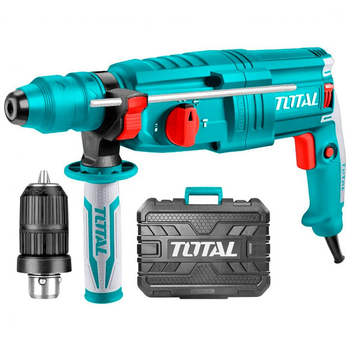 Перфоратор Total TH308268-2 SDS-Plus, 800Вт, 0-4000об/мх + патрон [108050]