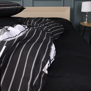 Простынь MirSon King Size 220x240 см 17-0750 Black BigBen Ranforce Elite (2200010931235)