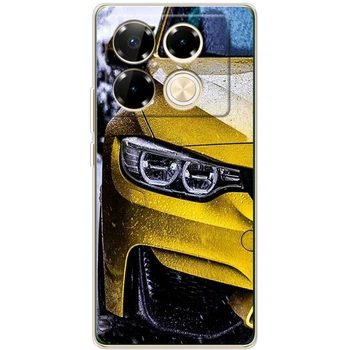 Силиконовый Чехол с Картинкой для Infinix Note 40 Pro Принт (Машина, BMW M3) (59203-ysm2439)