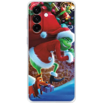 Силиконовый Чехол с Картинкой для Samsung Galaxy A17 (A176) Принт (Новогодний, Гринч) (66699-ysm2268)