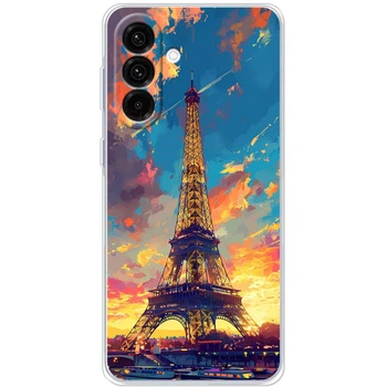 Силиконовый Чехол с Картинкой для Samsung Galaxy A56 (566) Принт (Париж, Эйфелева Башня) (64750-ysm038)