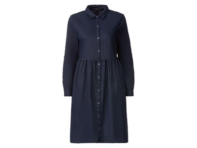 Платье из конопляного материала для женщины Esmara LIDL 376608 40(M) темно-синий