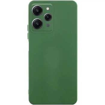 Чохол Silicone Cover Lakshmi Full Camera (AA) для Xiaomi Redmi 12 (Зелений / Dark green)
