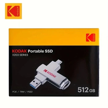 Флеш накопитель Kodak 2в1 OTG TYPE-C 3.2 / TYPE-A 3.2, 512GB, скорость чтения/записи 450/420мб/с