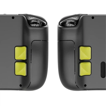 Накладки на задние кнопки для игровой приставки Steam Deck LCD и OLED от Skull & Co (Yellow/ Желтый) комплект из 4 штук