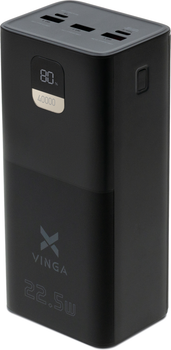 УМБ Vinga 40000 mAh 22.5W Display Black (VPBB4022)