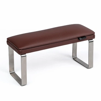 Маникюрная подставка для рук (Подлокотник) ECO STAND ELEGANCE на металлических ножках, коричневая