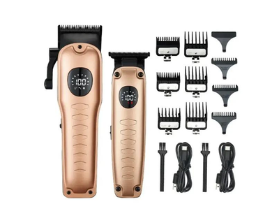 Набор для стрижки VRT Expert Hair Trimmer 110В/220В с дисплеем цвет коричневый