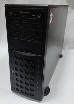 Корпус для сервера 4U Supermicro CSE-745TQ-920B, 437x648x178мм, EATX, 8x3.5", 3x5.25", 2x920W Б/У
