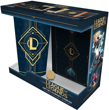 Подарочный набор ABYstyle League of Legends Hextech: стакан, блокнот А6 и значок (ABYPCK267)