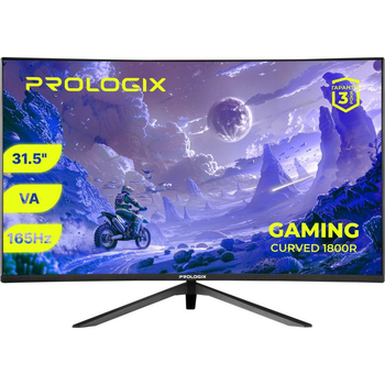 Монітор Prologix Gaming GM3224CQ 31.5 VA вигнутий 165Hz Black