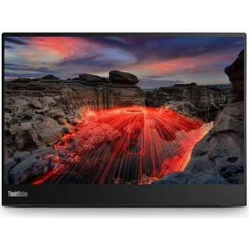 Монітор Lenovo 14" IPS РК сенсорний 2240х1400 16:10 6 мс проекційно-ємнісна технологія 2x USB-C (63FDUAT6WL)