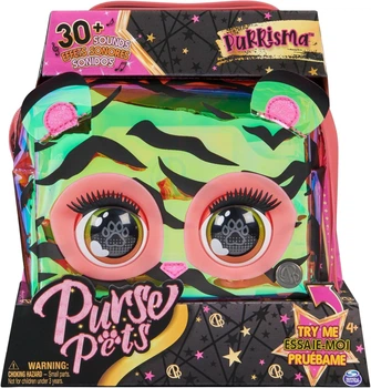 Purse Pets Purrisma Interactive Tiger Pet Toy & Crossbody Bag - Сумка-чехол Домашние животные, Интерактивная игрушка Тигр (6068209) - Игровой набор Spin Master