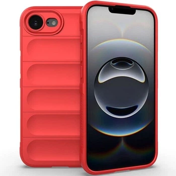 Силиконовый (TPU) чехол Deexe Terra Case для iPhone 17e / 16e - Red
