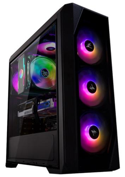 Корпус Zalman n5 tf, Black, Mid Tower, без бп, для atx, mATX, Mini-ITX, 1 х usb 3.0, 2 х usb 2.0, 4x120 мм rgb Fan, бічна панель з акрилу, 437х 200 х 45