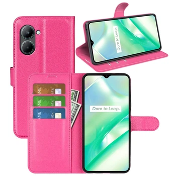 Чехол-книжка Litchie Wallet для Realme C33 Rose