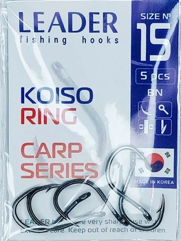 Гачок Leader KOISO RING №15 (5 hooks)